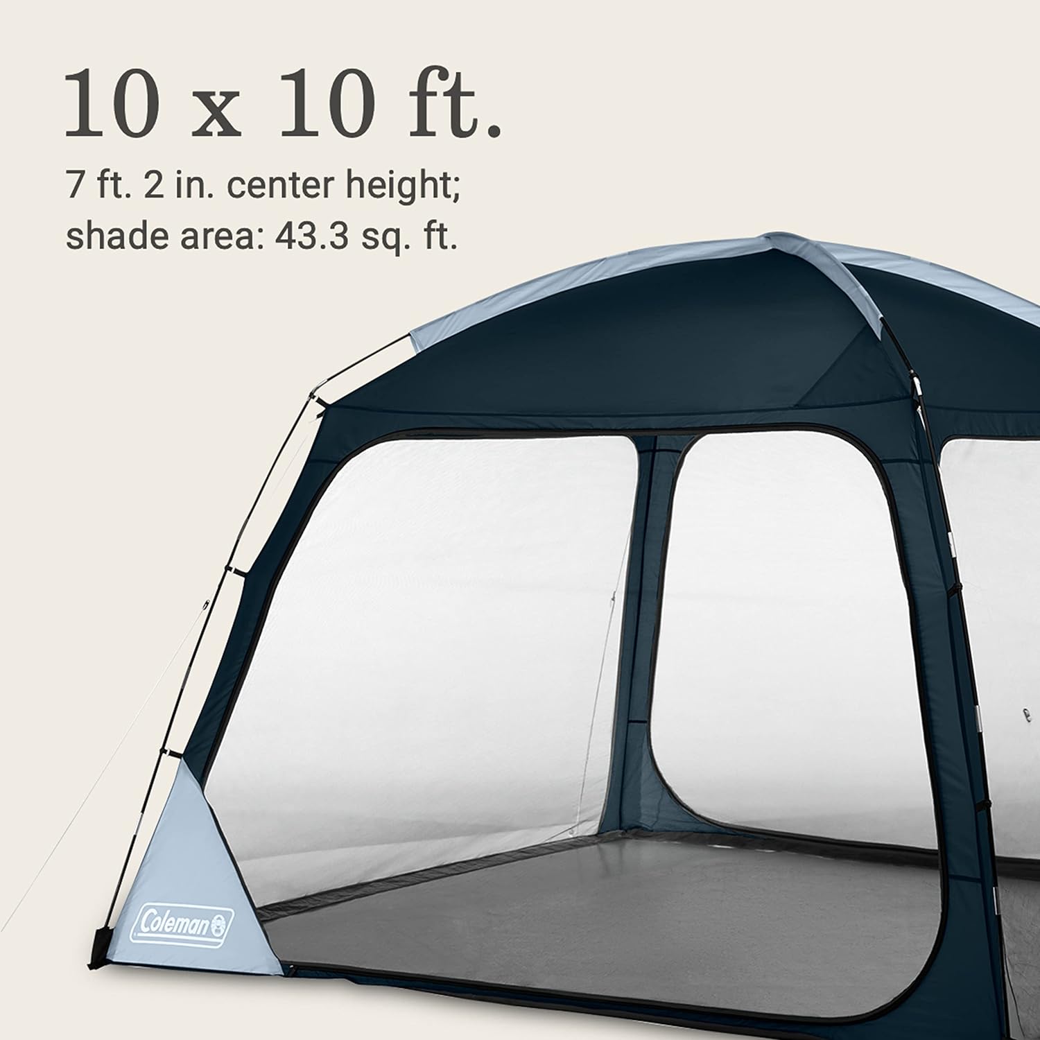 Coleman Skyshade Screen Dome Canopy Tent, 8×8/10x10ft Portable Screen ...